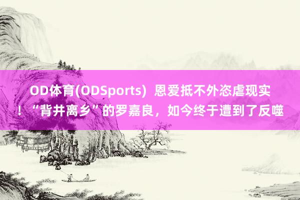 OD体育(ODSports)  恩爱抵不外恣虐现实！“背井离乡”的罗嘉良，如今终于遭到了反噬